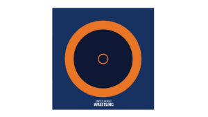 Мат TaiShan, 12×12 м×6 см, с разметкой для борьбы, синий