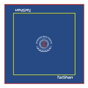 Мат TaiShan, для ушу саньда, 8000х8000х50 мм, синий