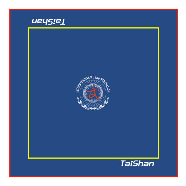 Мат TaiShan, для ушу саньда, 8000х8000х50 мм, синий