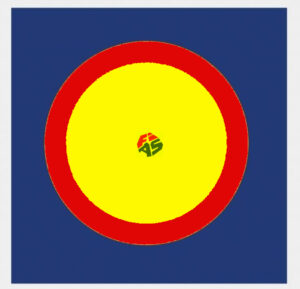 Самбо мат TaiShan Sambo Mat, сине-желтый