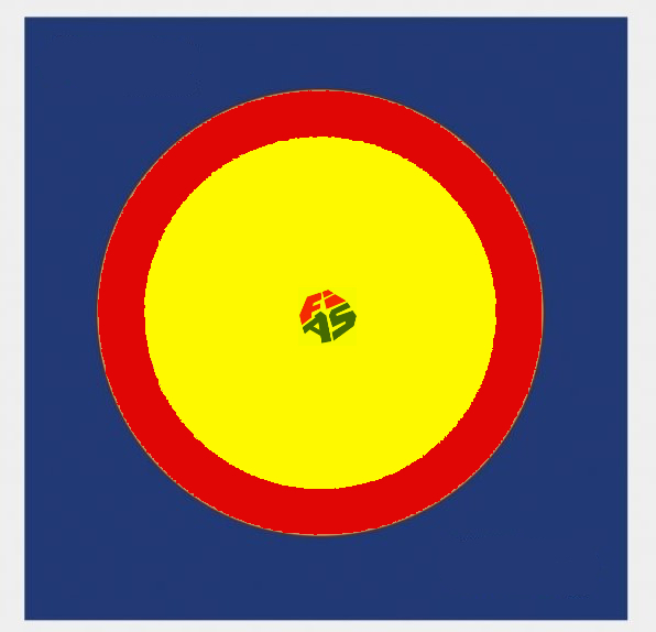 Самбо мат TaiShan Sambo Mat, сине-желтый