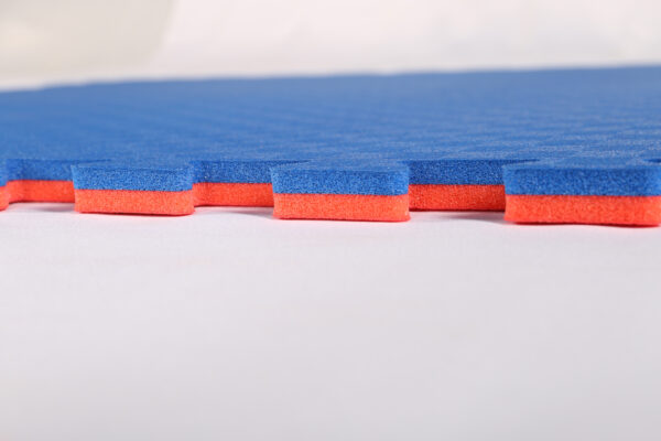 Мат для карате TaiShan, 12000×12000×20 мм, красно-синий