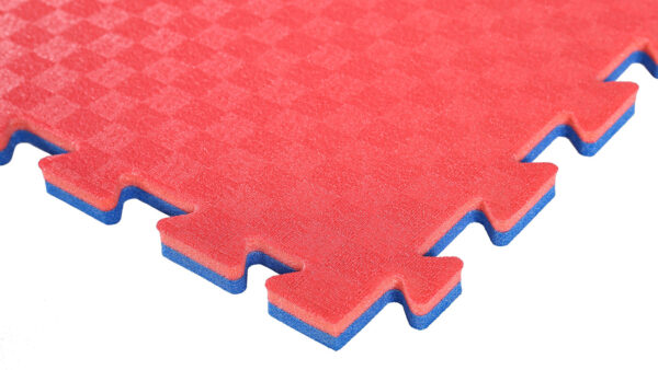 Мат для карате TaiShan, 12000×12000×20 мм, красно-синий