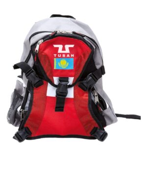 Рюкзак спортивный Tusah Ez-Fit, с флагом Казахстана, красный